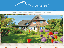 Tablet Screenshot of moewennest-sylt.de